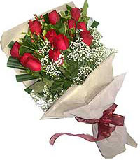 11 adet kirmizi güllerden özel buket  Kars çiçek yolla , çiçek gönder , çiçekçi  