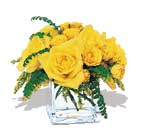karisik sari güller ve cam  Kars online çiçek gönderme sipariş 