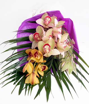  Kars çiçek gönderme  1 adet dal orkide buket halinde sunulmakta